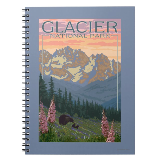 Spring Flowers - Glacier National Park, MT Notebook (Front)