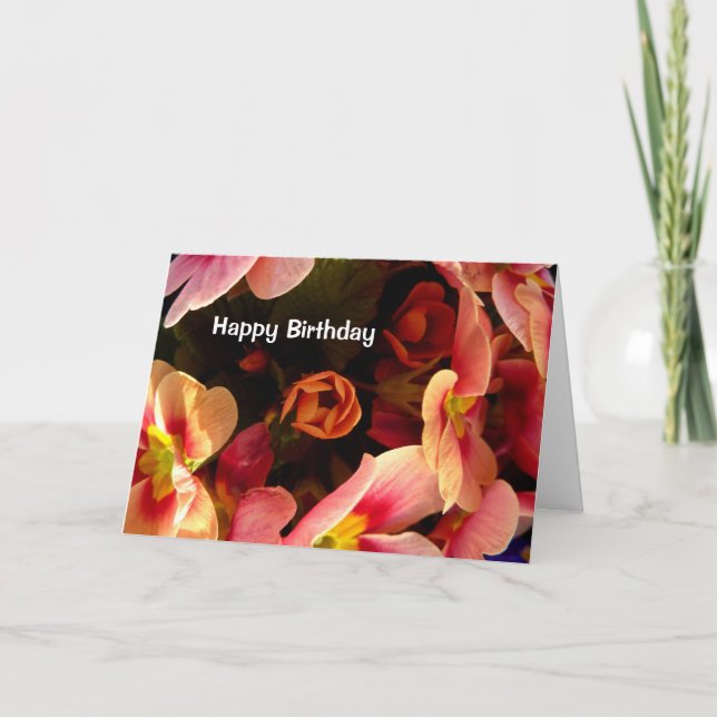 Spring Flowers Greeting Card -customize (Front)