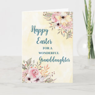 Spring Flowers Happy Easter Grandniece Holiday Card
