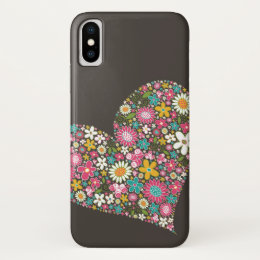 Spring Flowers Heart Twist iPhone CaseMate iPhone X Case