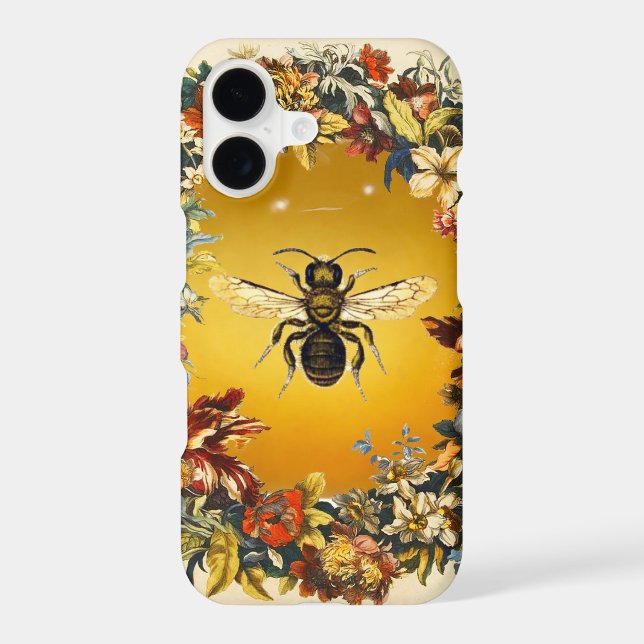 SPRING FLOWERS HONEY BEE / BEEKEEPER BEEKEEPING IPHONE CASE (Back)