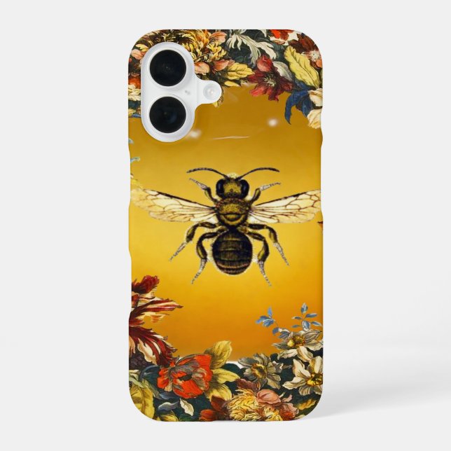 SPRING FLOWERS HONEY BEE / BEEKEEPER BEEKEEPING IPHONE CASE (Back)