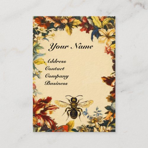 SPRING FLOWERS HONEY BEE BEEKEEPINGBEEKEEPER BUSINESS CARD