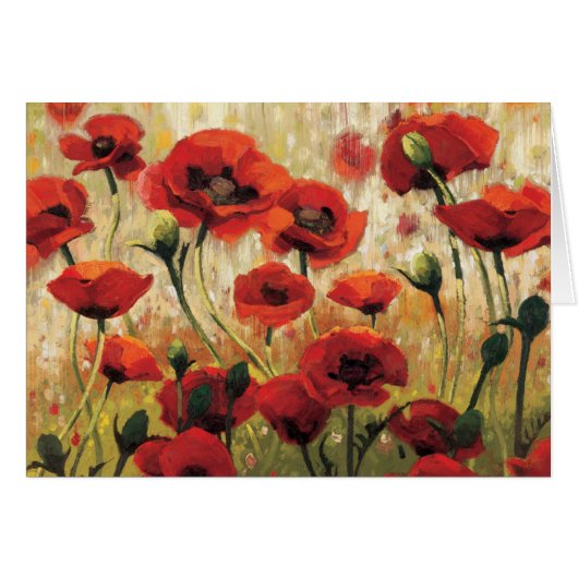 Spring Flowers in a Garden Cards (Front Horizontal)