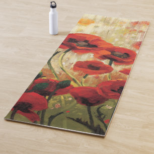 Spring Flowers in a Garden Yoga Mat