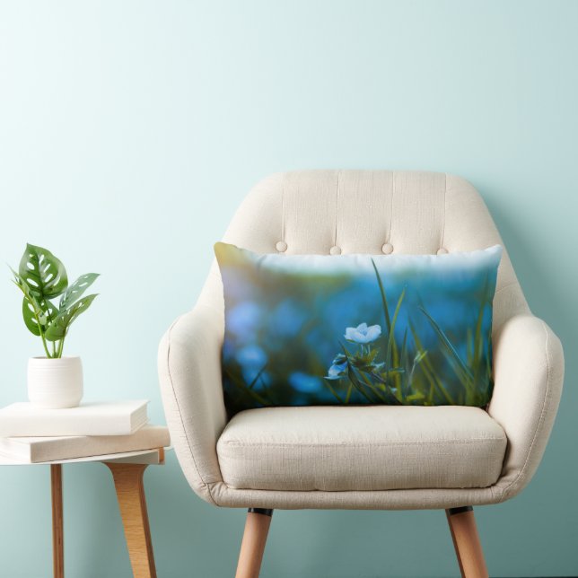 Spring flowers in field lumbar pillow (Chair)
