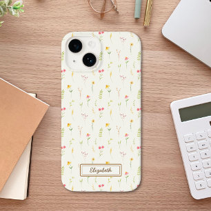 Spring flowers in yellow watercolor Case-Mate iPhone 14 case