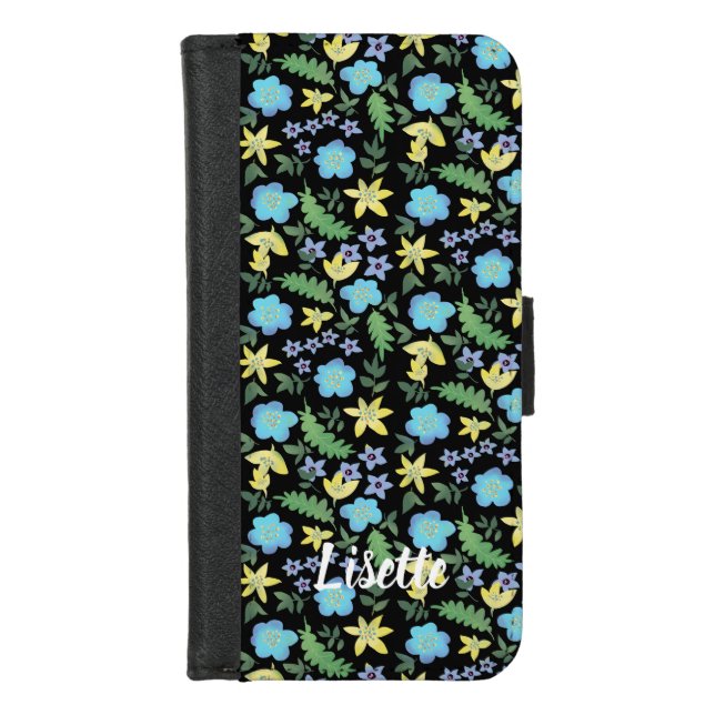 Spring flowers iPhone wallet case (Front)