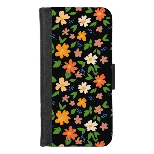 Spring flowers iPhone wallet case (Front)