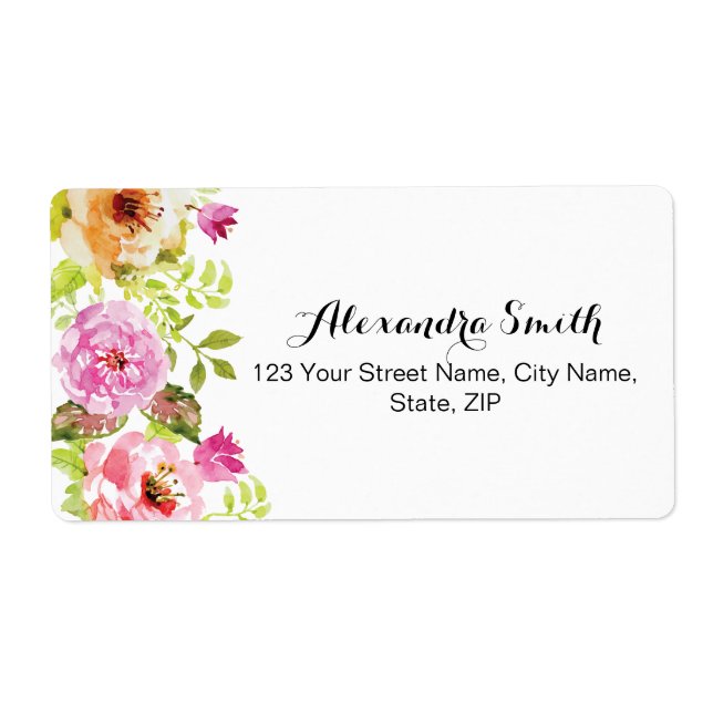 Spring Flowers Label (Front)