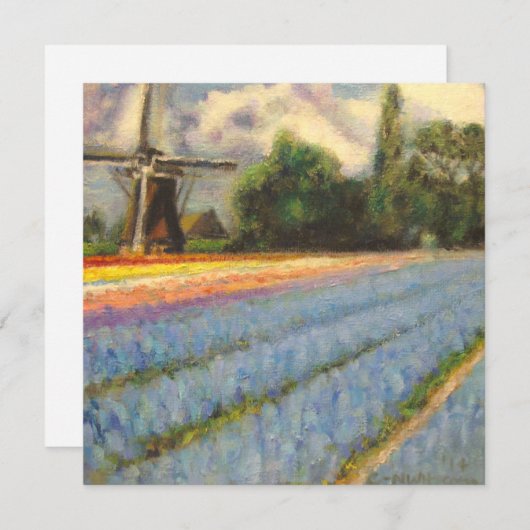 Spring Flowers Landscape Triptych Painting 2 of 3 (Front/Back)