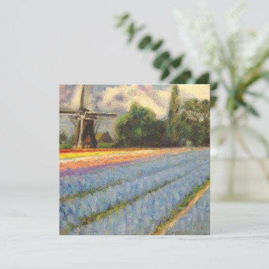 Spring Flowers Landscape Triptych Painting 2 of 3 (Standing Front)