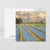 Spring Flowers Landscape Triptych Painting 3 of 3 (Front/Back)