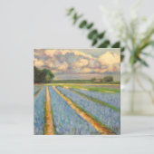 Spring Flowers Landscape Triptych Painting 3 of 3 (Standing Front)