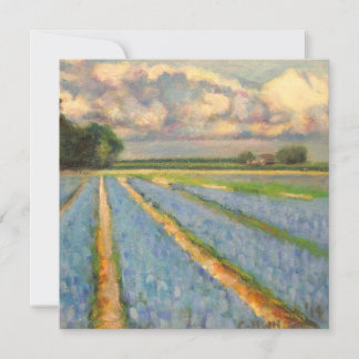 Spring Flowers Landscape Triptych Painting 3 of 3