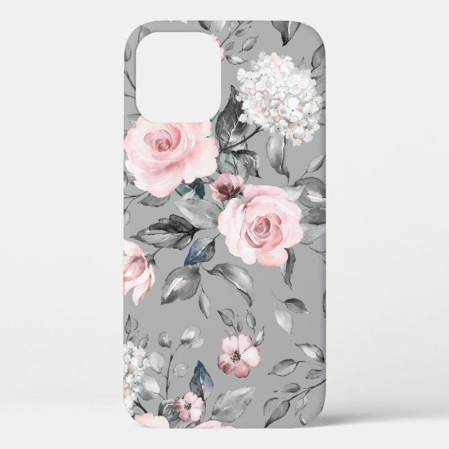 Spring Flowers Leaves Hand Drawn Case-Mate iPhone Case (Back)