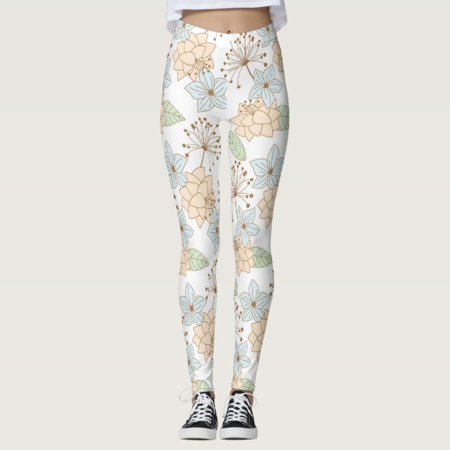 spring flowers leggings (Front)
