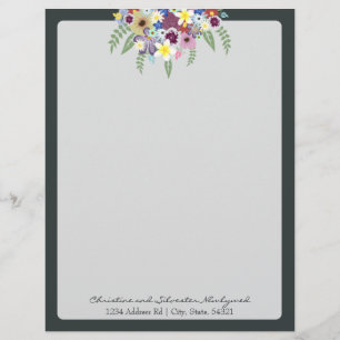 Spring Flowers, Letterhead