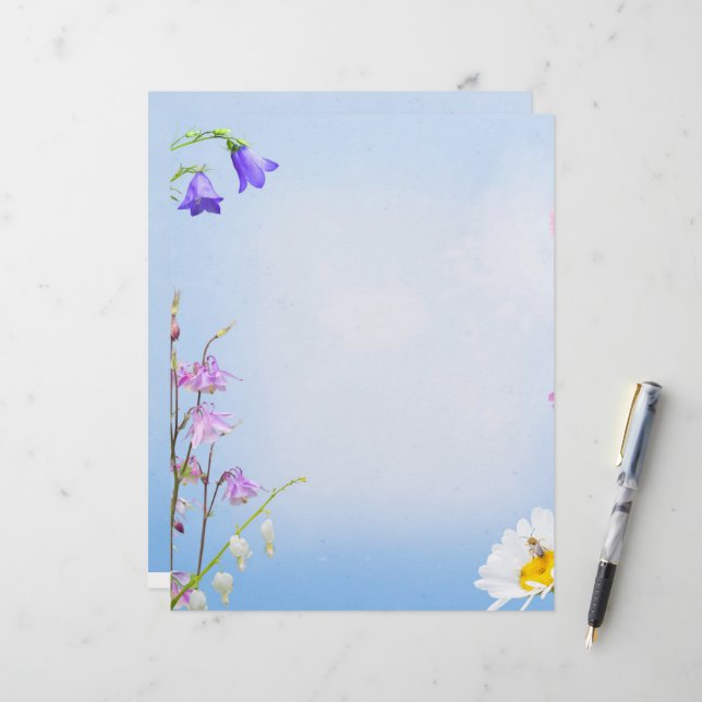 Spring flowers letterhead (Front/Back In Situ)