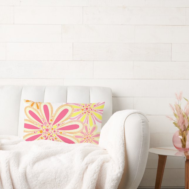 Spring Flowers Lumbar Pillow (Couch)