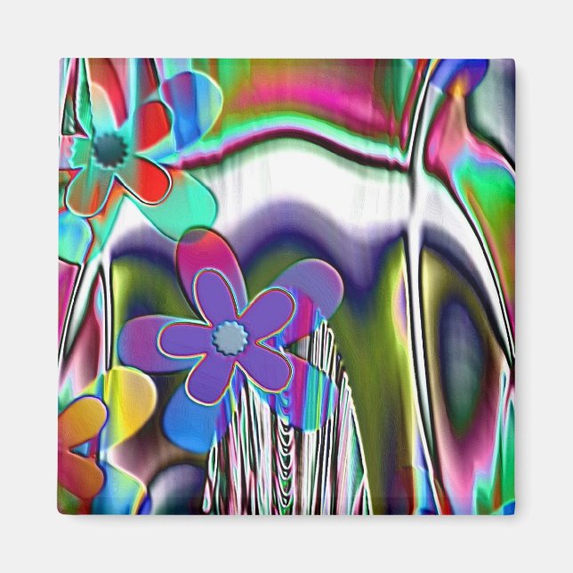 Spring Flowers Magnet (Front)