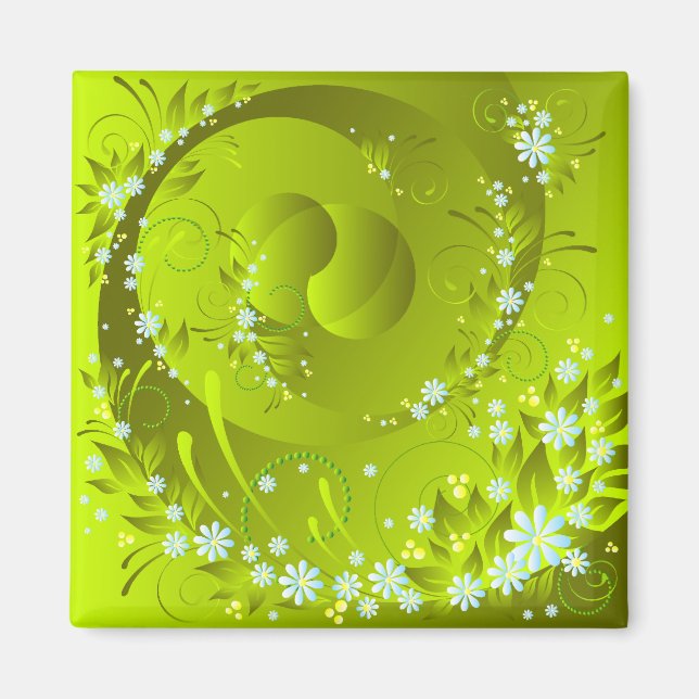 spring flowers magnet (Front)