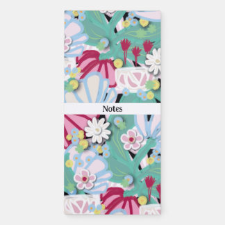 Spring Flowers Magnetic Notepad