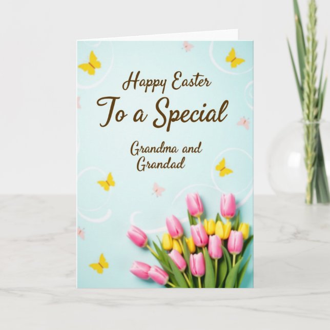 Spring Flowers Message Card (Front)