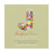 Spring Flowers Monogram Baby Girl Photo Birth