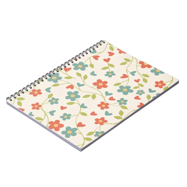 Spring Flowers Notebook (Left Side)