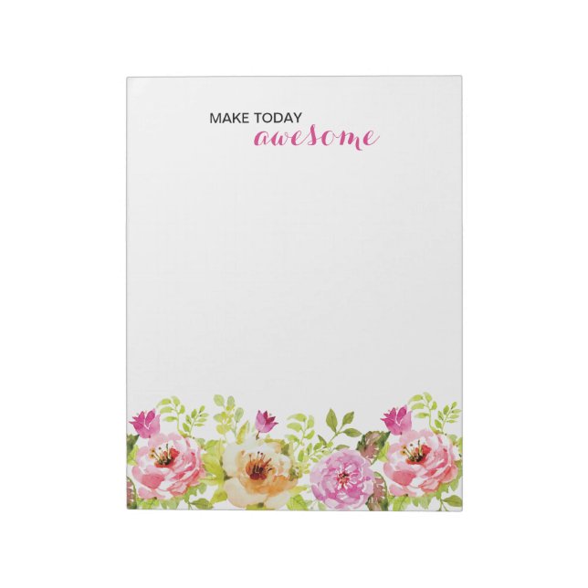 Spring Flowers Notepad (Rotated)