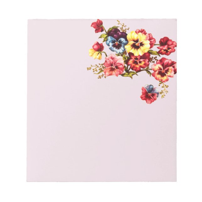 Spring Flowers Notepad (Front)