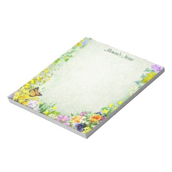 Spring Flowers Notepad by aura2000 at Zazzle