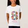 Spring Flowers Number Eight 8th Birthday Party T-Shirt