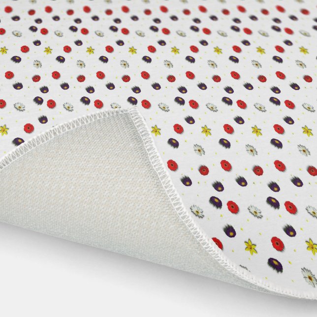 Spring flowers on white outdoor rug (Outdoor)