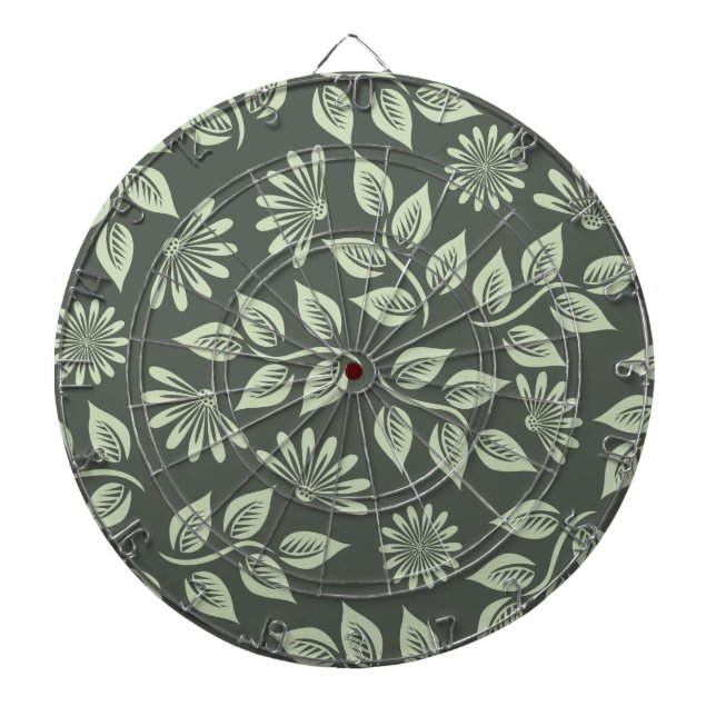 Spring Flowers Pattern Dart Board (Front)