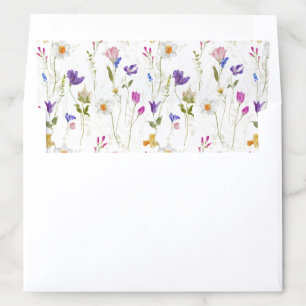 Spring Flowers Pattern Envelope Liner