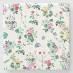 Spring Flowers Pattern Marble Coasters at Zazzle