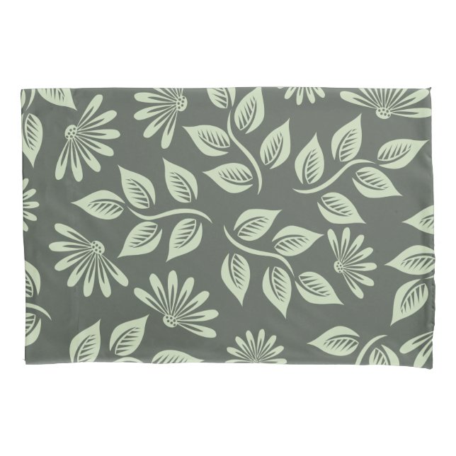 Spring Flowers Pattern Pillow Case (Front)