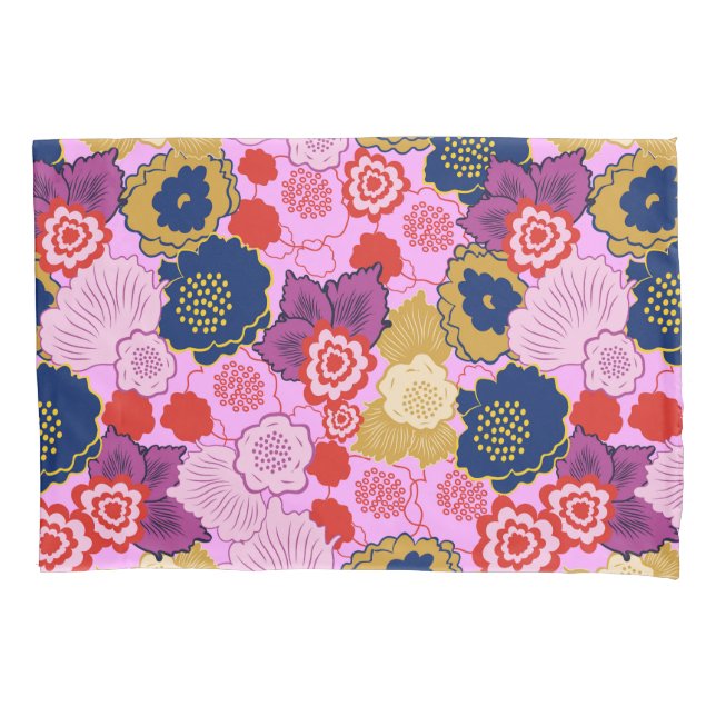 Spring Flowers Pillow Case (Front)