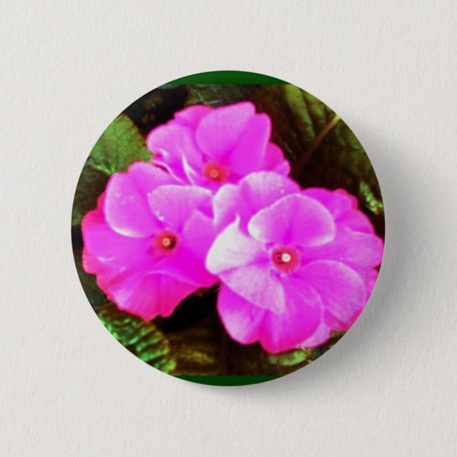Spring  flowers pinback button (Front)