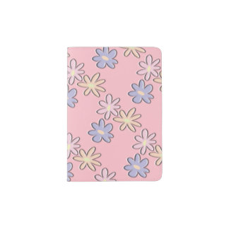 Spring Flowers Pink Passport Holder
