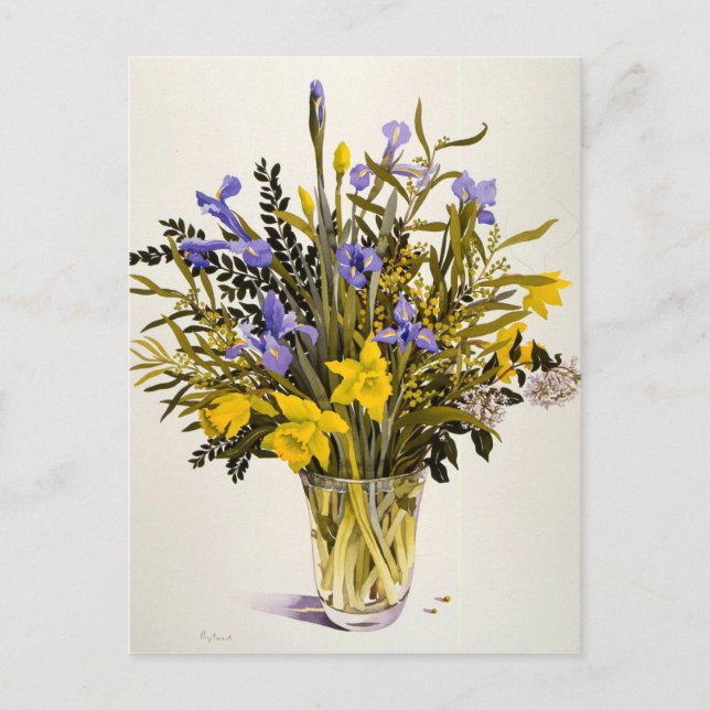 Spring Flowers Postcard (Front)