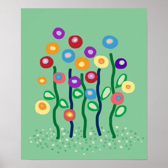 Spring flowers poster (Front)