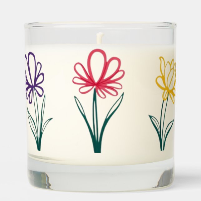 Spring Flowers Scented Candle (Front)