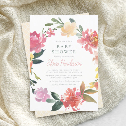 Spring Flowers  Simple Girl Baby Shower Budget