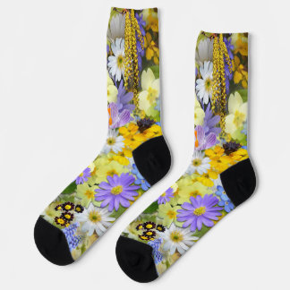 spring flowers socks