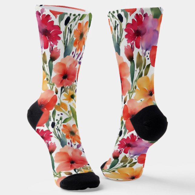 Spring FLOWERS Socks (Angled)