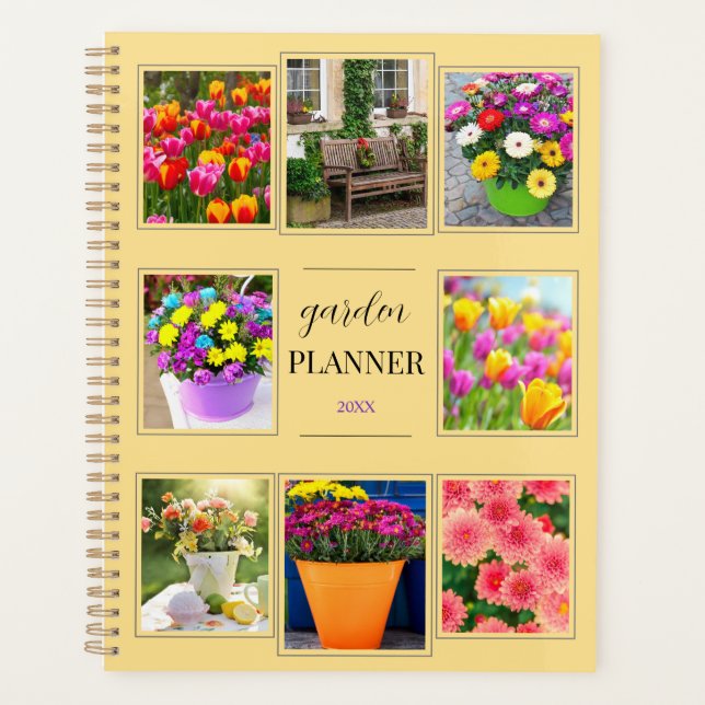 Spring Flowers Summer Yard Plants Annual Garden Planner (Front)
