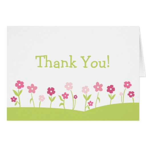 Spring Flowers Thank You Card | Zazzle